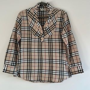 Burberry Plaid Blouse
